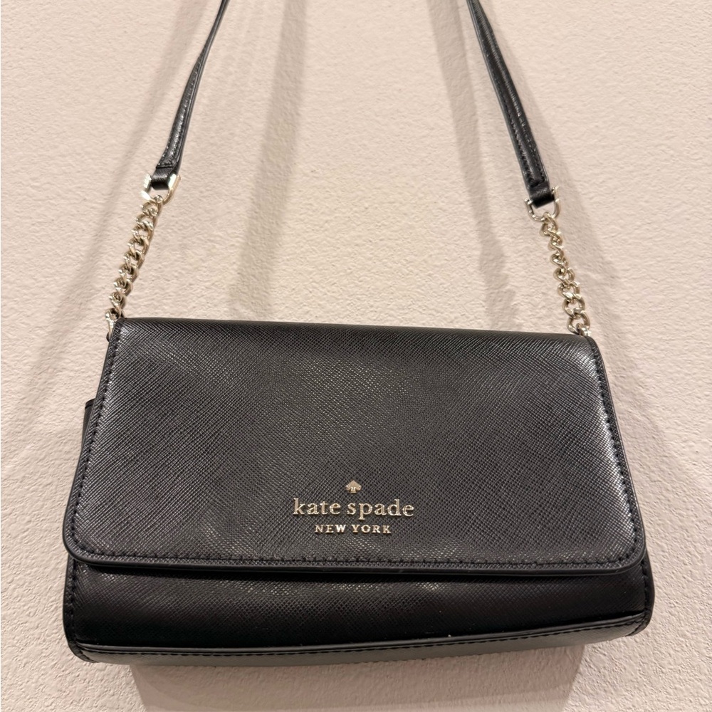 Kate Spade Black Leather Crossbody Bag